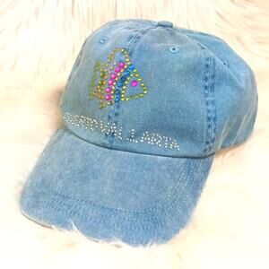 PUERTO VALLARTA Baseball Cap BLING Adjustable Beads Fish Travel Nostalgia